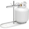 imageRVMATE RV Dual Propane Tank Mounting Rack for 20 lbs Tanks for Travel Trailer Hitch Frame