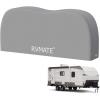 imageRVMATE RV Tire Covers Dual Axle Wheel Cover 1 Pack Fits 30quot33quot Diameter Tires Waterproof AntiUV White Dual Tire Covers RV Accessories for TruckTrailerDual Axle Tire Cover GREY