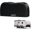 imageRVMATE RV Tire Covers Dual Axle Wheel Cover 1 Pack Fits 30quot33quot Diameter Tires Waterproof AntiUV White Dual Tire Covers RV Accessories for TruckTrailerDual Axle Tire Cover BLACK