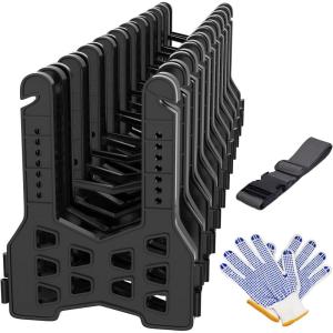 imageRVMATE RV Sewer Hose Support 10 Feet Plastic Septic Hose Support Black Easy to Set Up Help Dumping Quickly and Securely Comes with Gloves and Organization Strap10