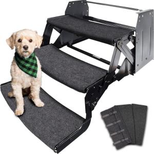 imageRVMATE RV Step Rugs 22 Inch RV Step Covers with Snap Fasteners Quickly to Release and Fit 3 Packs
