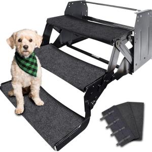imageRVMATE RV Step Rugs 23 Inch RV Step Covers with Snap Fasteners Quickly to Release and Fit 3 Packs
