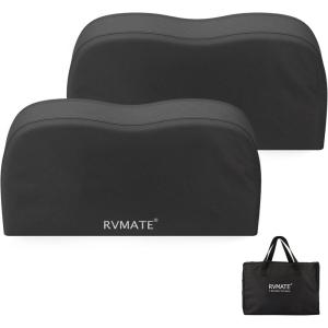 imageRVMATE RV Tire Covers  Dual Axle Wheel Cover 2 Pack Fits 27quot30quot Tires Waterproof AntiUV 600D Oxford Black Dual Tire Covers for RVTruckTrailer2427 2 PCS