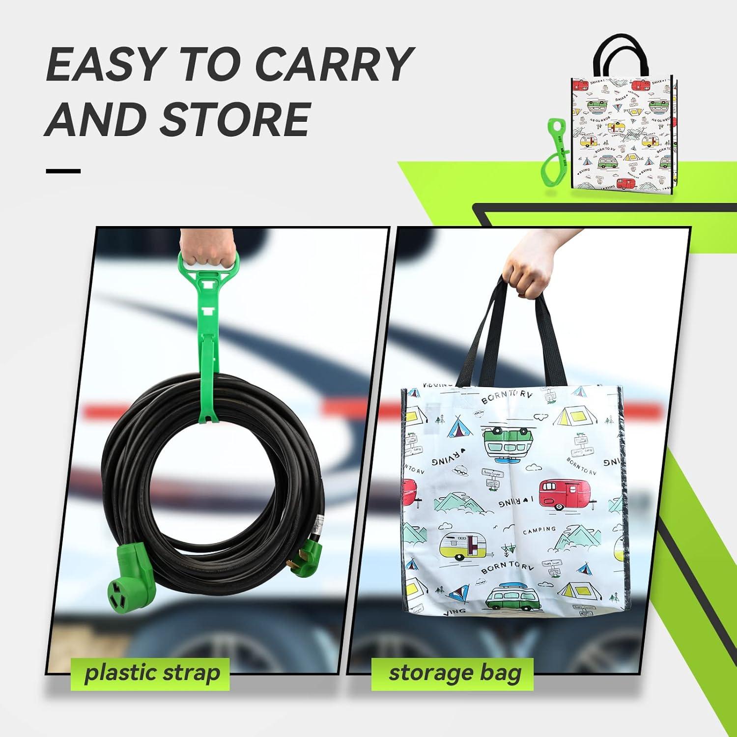 imageRVMATE 4 Prong Dryer Extension Cord 25 Feet 30 Amp NEMA 1430P to 1430R 125V250V Waterproof PVC Jacket Perfect for Dryer Power Extension ETL ListedNEMA 1030PR