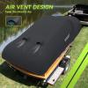 imageRVMATE 1214ft Boat Cover 210D Marine Grade Polyester Fits VHull TriHull Fishing Boat Runabout Length1214 Beam Width68 BlackBLACK
