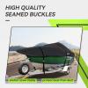 imageRVMATE 1214ft Boat Cover 210D Marine Grade Polyester Fits VHull TriHull Fishing Boat Runabout Length1214 Beam Width68 BlackBLACK