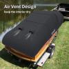 imageRVMATE 1214ft Boat Cover 210D Marine Grade Polyester Fits VHull TriHull Fishing Boat Runabout Length1214 Beam Width68 BlackBLACK