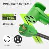 imageRVMATE 4 Prong 12 Inch 30 Amp to 30 Amp RV Generator Adapter Cord ETL Certified STW 104 L1430P Male Plug to TT30R Female Connector with LED Indicator3 PRONG 30A TO 50A