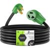 imageRVMATE 4 Prong Dryer Extension Cord 25 Feet 30 Amp NEMA 1430P to 1430R 125V250V Waterproof PVC Jacket Perfect for Dryer Power Extension ETL ListedNEMA 1030PR