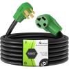 imageRVMATE 4 Prong Dryer Extension Cord 25 Feet 30 Amp NEMA 1430P to 1430R 125V250V Waterproof PVC Jacket Perfect for Dryer Power Extension ETL ListedNEMA 1430PR