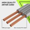 imageRVMATE 4 Prong SRDT Dryer Cord 10 Feet 30 Amp Appliance Power Cord NEMA 1430P to 4Wire 4 Wires with O Ring Terminal Connectors 100 Copper Wire Dryer Extension Cord3 Prong
