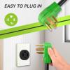 imageRVMATE Dryer Adapter Cord 3 Prong to 4 Prong 30Amp NEMA 1430P Male to 1030R Female Receptacle 3 Prong to 4 Prong Waterproof PVC Jacket 12 Inch Plug Adapter