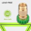 imageRVMATE Inline Water Pressure Reducer LeadFree Brass Regulator for RV Plumbing System 4050PSI