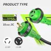 imageRVMATE Marine Shore Power Cord 50FT 30A 125V Marine Shore Boat Extension Cord Stow10AWG3C50FT