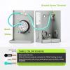 imageRVMATE PreDrilling 30 Amp Generator Power Inlet Box NEMA L530P 125V 3750W Power Inlet Box Waterproof for Outdoor UseNEMA L530P