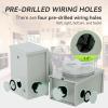 imageRVMATE PreDrilling 30 Amp Generator Power Inlet Box NEMA L530P 125V 3750W Power Inlet Box Waterproof for Outdoor UseNEMA SS250P