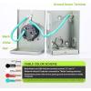 imageRVMATE PreDrilling 30 Amp Generator Power Inlet Box NEMA L530P 125V 3750W Power Inlet Box Waterproof for Outdoor UseNEMA SS250P