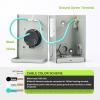 imageRVMATE PreDrilling 30 Amp Generator Power Inlet Box NEMA L530P 125V 3750W Power Inlet Box Waterproof for Outdoor UseNEMA TT30P