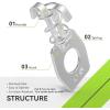 imageRVMATE RV Water Heater Cover Latch 2 Pack RV Water Heater Cam Lock Camper Water Heater Fastener