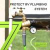 imageRVMATE RV Water Pressure Regulator Brass LeadFree Water Pressure Reducer Kit Adjustable Valve with Inlet Screen Filter for Camper Travel TrailerAdjustable Knob 20