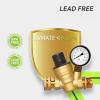 imageRVMATE RV Water Pressure Regulator Brass LeadFree Water Pressure Reducer Kit Adjustable Valve with Inlet Screen Filter for Camper Travel TrailerAdjustable 10