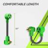 imageRVMATE Welder Adapter Cord 50 Amp to 50 Amp NEMA 1450P to 650R Electrical RV Converter 12 InchNEMA 1450P to 650R