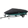 imageRVMATE 1214ft Boat Cover 210D Marine Grade Polyester Fits VHull TriHull Fishing Boat Runabout Length1214 Beam Width68 BlackBLACK