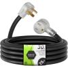 imageRVMATE 250V 40 Feet Welder Extension Cord 8 AWG NEMA 650 STW Heavy Duty Welding Cord with LED Indicator10AWG  25FT