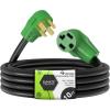 imageRVMATE 4 Prong Dryer Extension Cord 25 Feet 30 Amp NEMA 1430P to 1430R 125V250V Waterproof PVC Jacket Perfect for Dryer Power Extension ETL ListedNEMA 1430PR