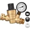 imageRVMATE RV Water Pressure Regulator Brass LeadFree Water Pressure Reducer Kit Adjustable Valve with Inlet Screen Filter for Camper Travel TrailerAdjustable 10