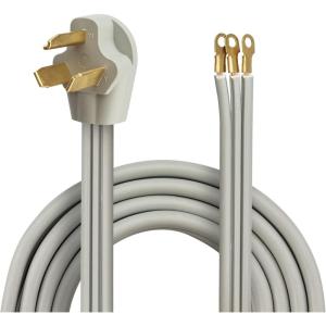 imageRVMATE 4 Prong SRDT Dryer Cord 10 Feet 30 Amp Appliance Power Cord NEMA 1430P to 4Wire 4 Wires with O Ring Terminal Connectors 100 Copper Wire Dryer Extension Cord3 Prong