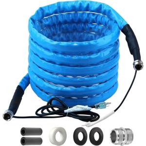 imageRVMATE Heated Water Hose for RV 50FT 20  Antifreeze Heated RV Water Hose with Energy Saving Thermostat for RVCamperHomeGarden RV Accessories15FT