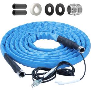 imageRVMATE Heated Water Hose for RV 50FT 20  Antifreeze Heated RV Water Hose with Energy Saving Thermostat for RVCamperHomeGarden RV Accessories50FT